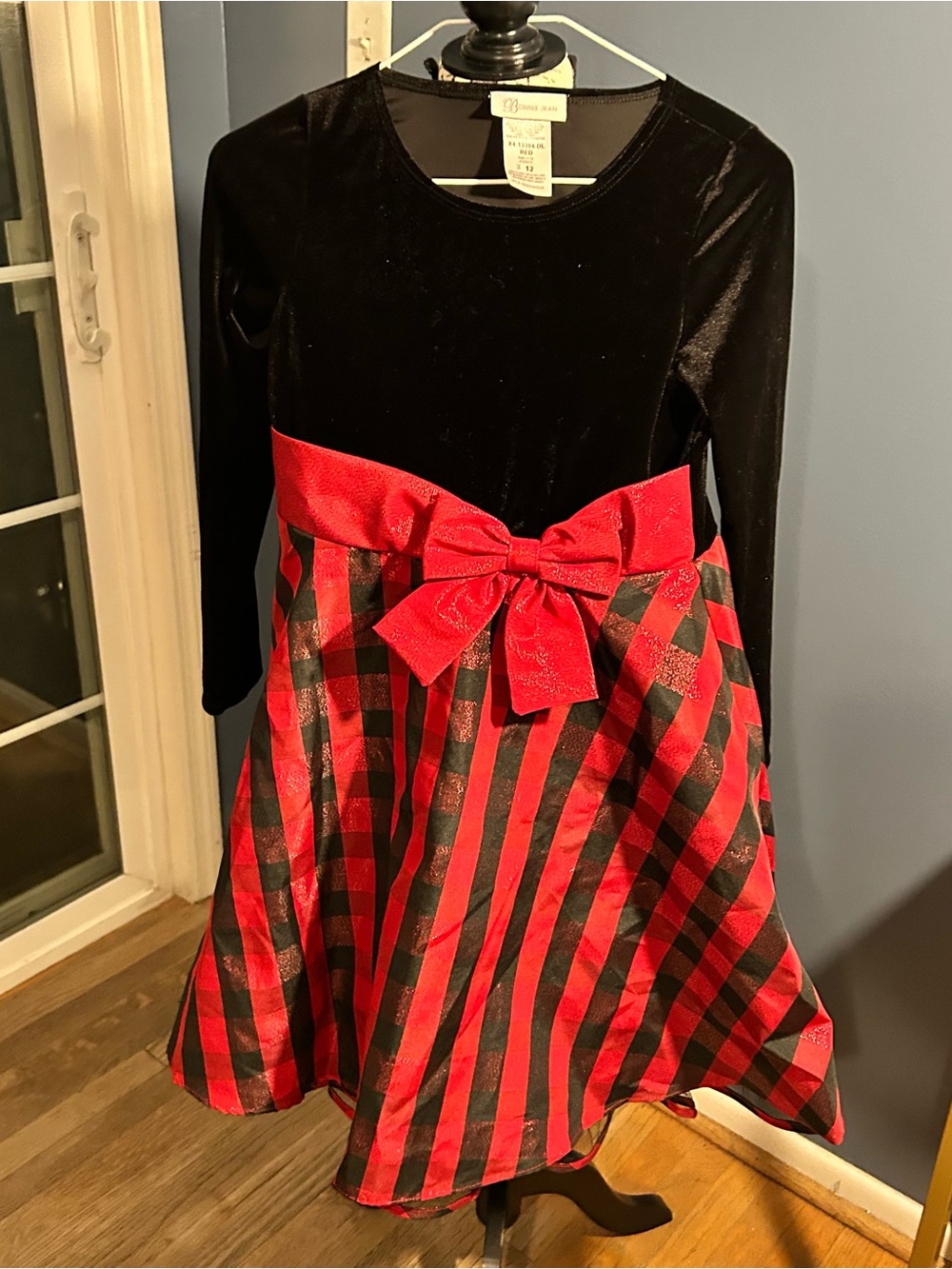 Bonnie Jean plaid holiday Girl's Dress